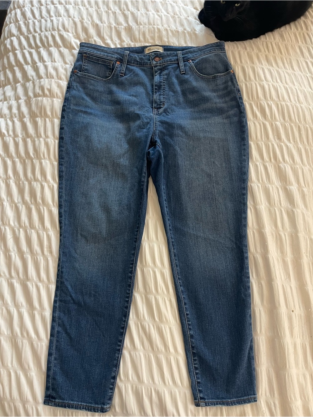 Madewell Women’s High-Rise Slim Straight Jeans Size 33 Medium Wash
